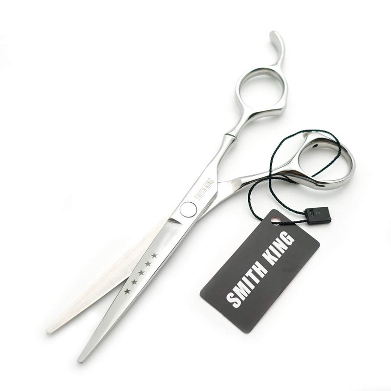 Smithking 6.0 Inches Hair Cutting Scissors Set with Combs Lether Scissors Case,Hair cutting shears Hair Thinning shears For Personal and Professional (Silver) - Image 4